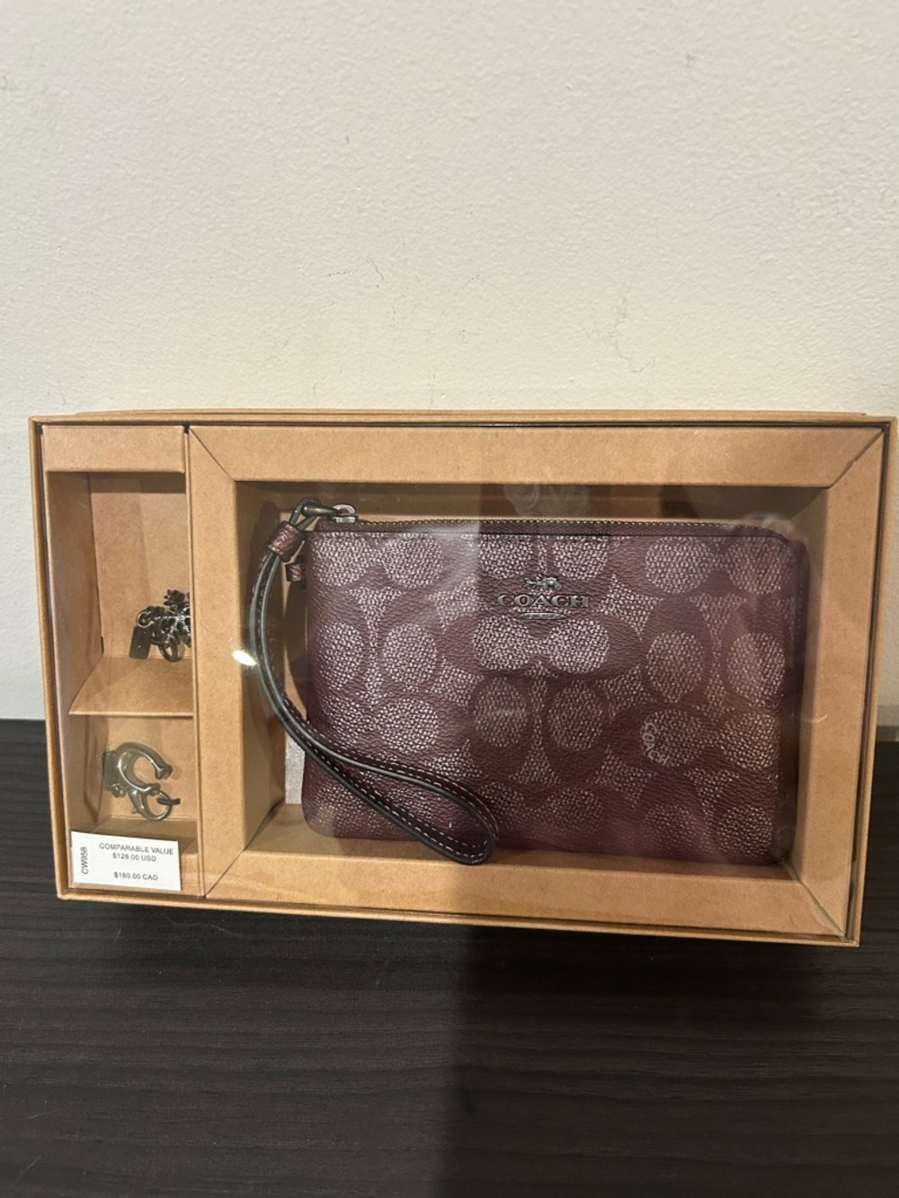 Coach Boxed Wristlet In Signature
Canvas With Charms NWT - Picture 7 of 7